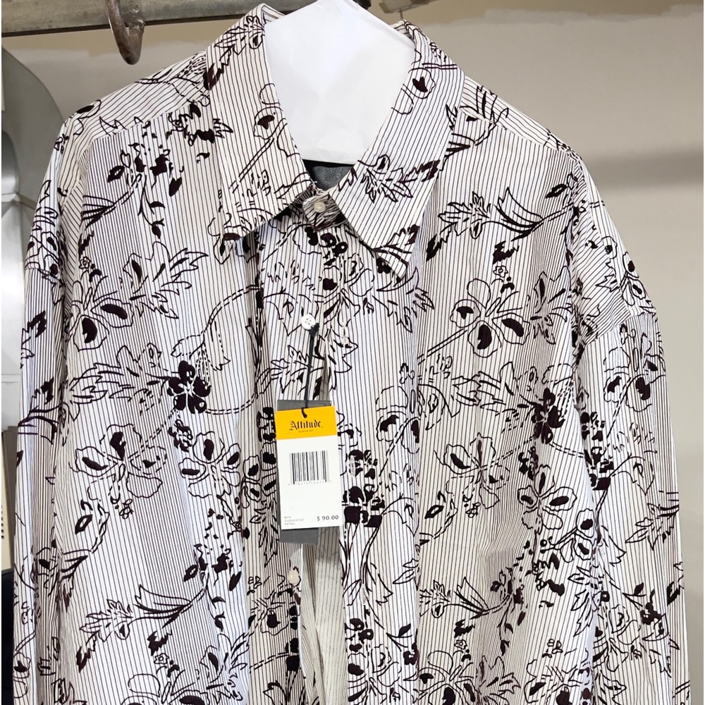ATTITUDE GOLD… men’s button-down dress shirt… Size 4 XL